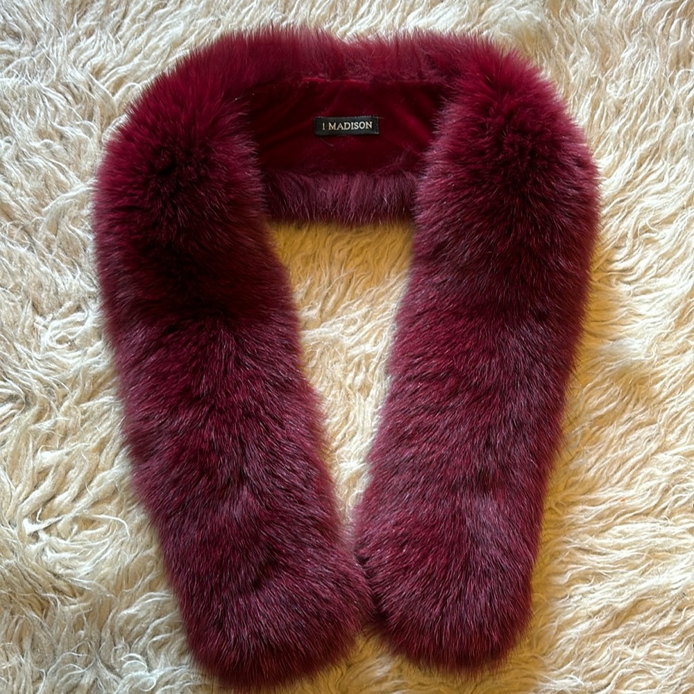 1 madison fox fur stole